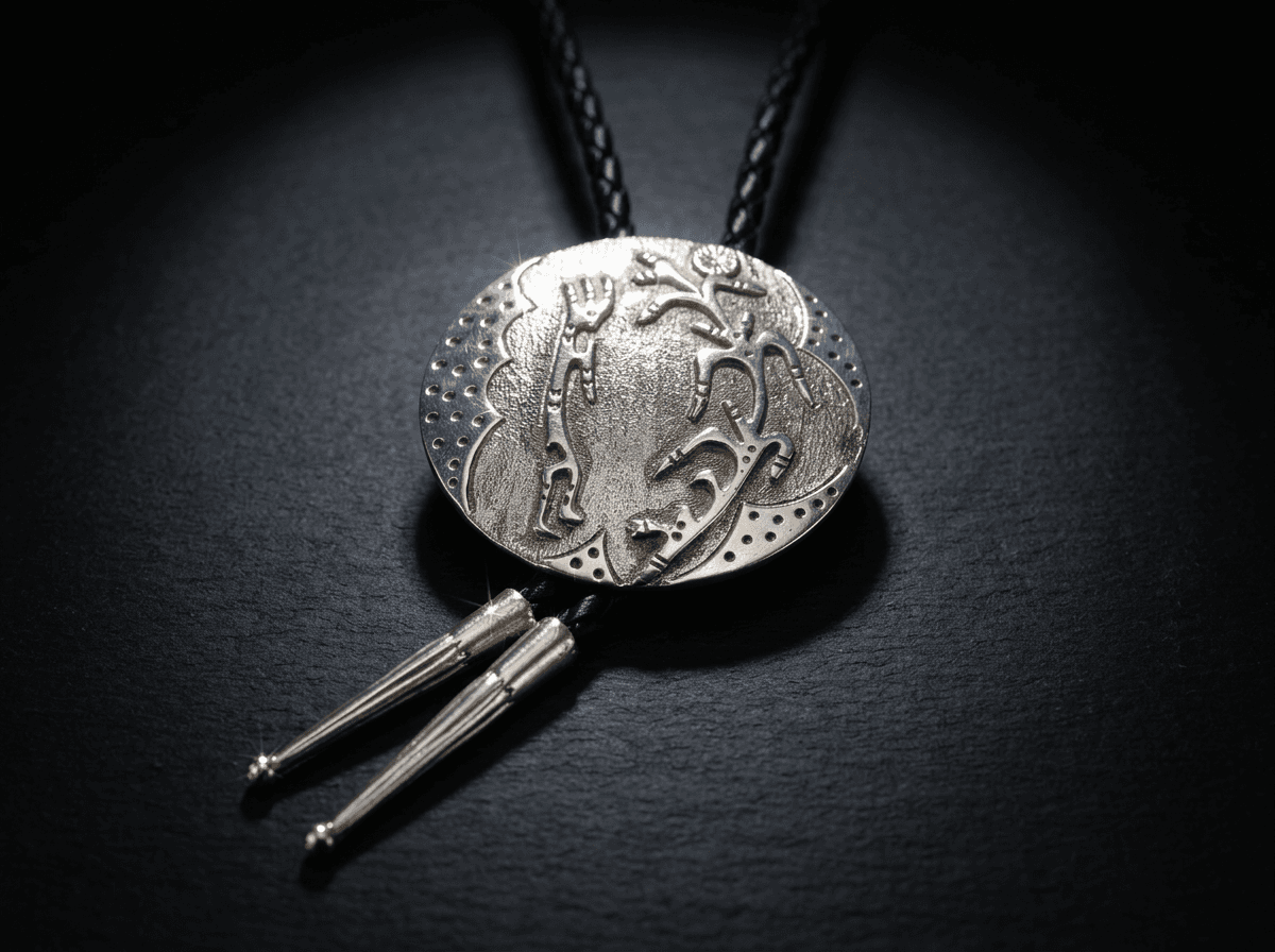 Sterling Silver Bolo Tie - Adjustable #007 - image 1 of 1